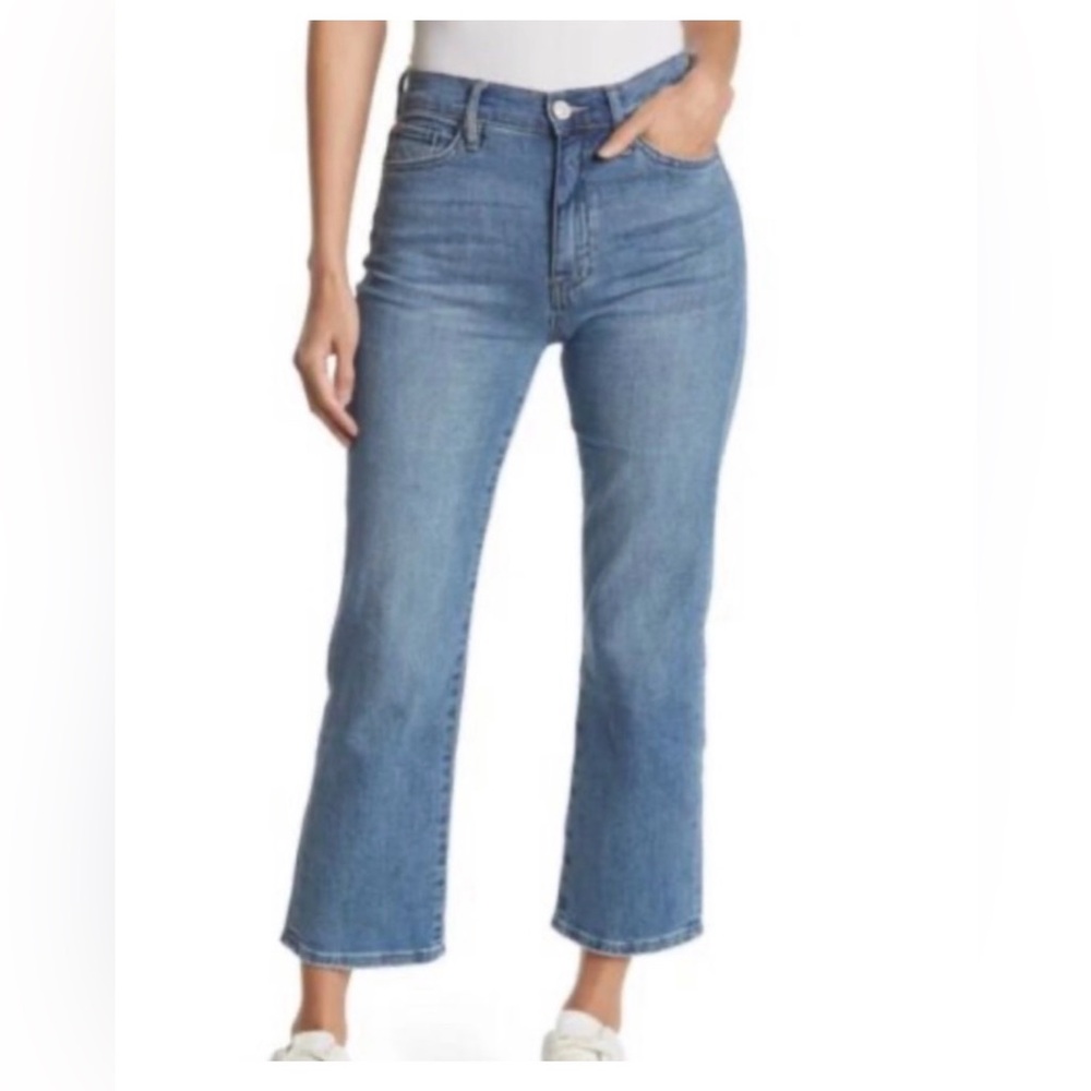 💗 Hudson Noa Mid-Rise Straight Crop Jeans